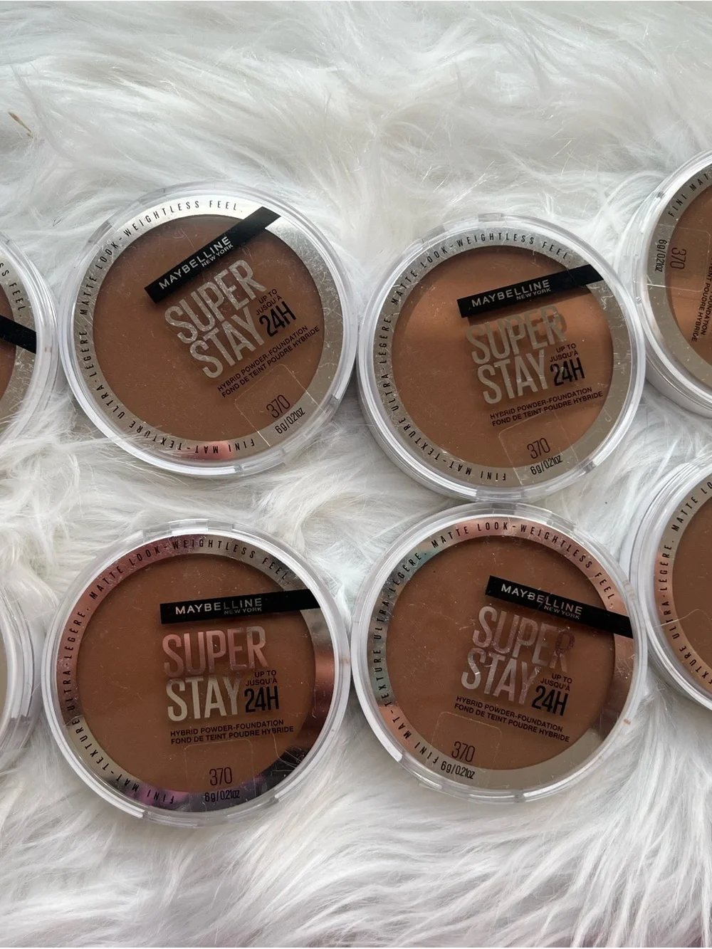 Maybelline Super Stay 24H Powder Foundation - 370 Deep Tan (Multiple Units)